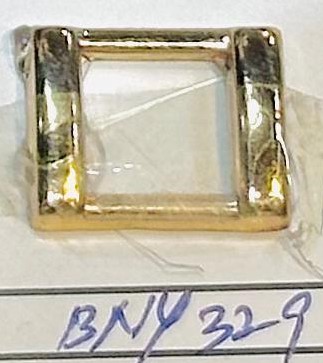 Square D Buckle 18mm Golden