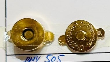 Magnet Button 18mm Fat Golden 100Pcs Box