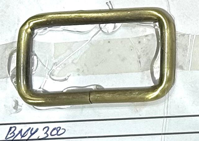 Square D Buckle 38mm Antique