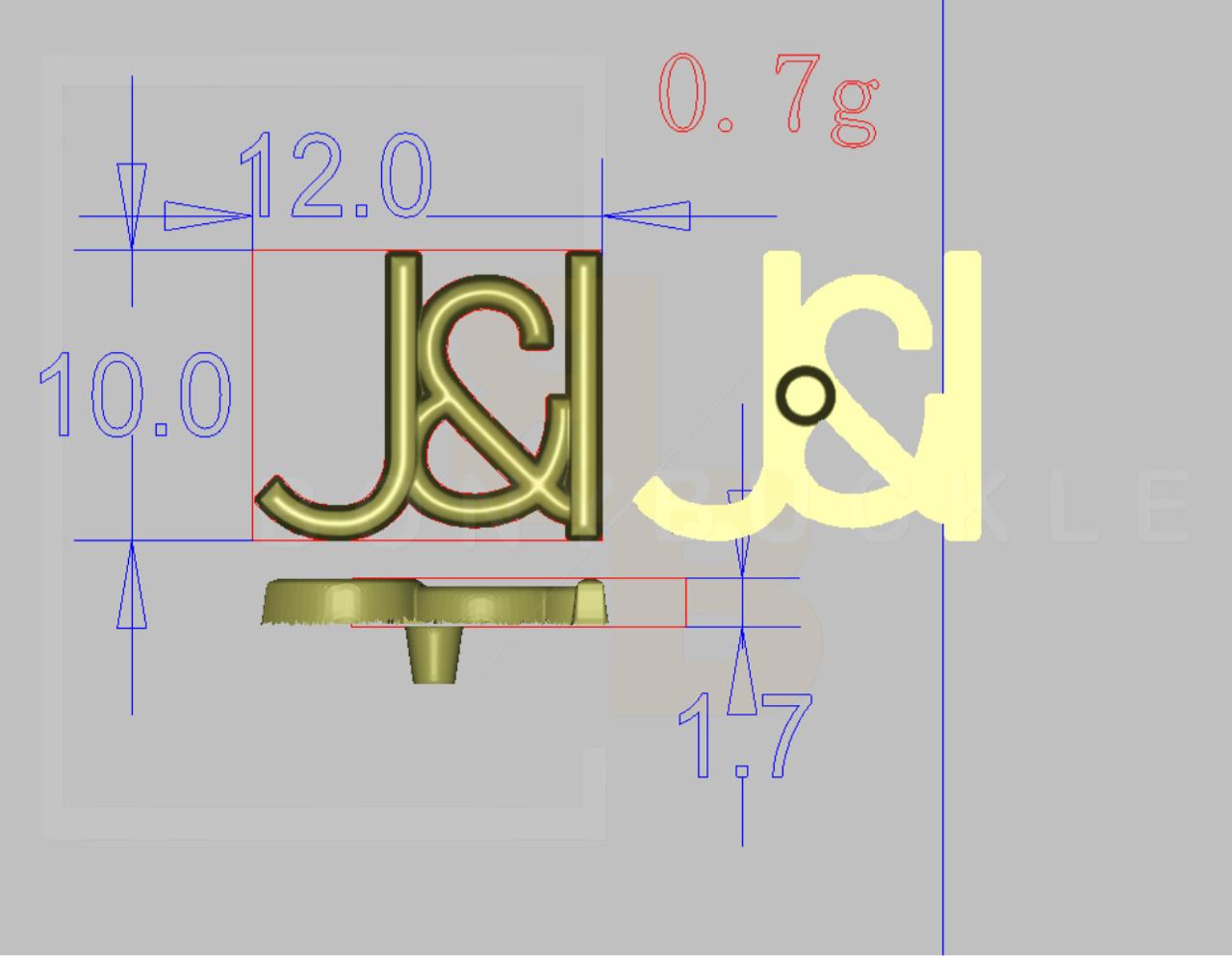 J&I Monogram Matt Black